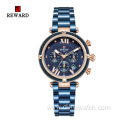 REWARD RD63084L women's watch waterproof quartz mesh strap watch business casual calendar men's watch